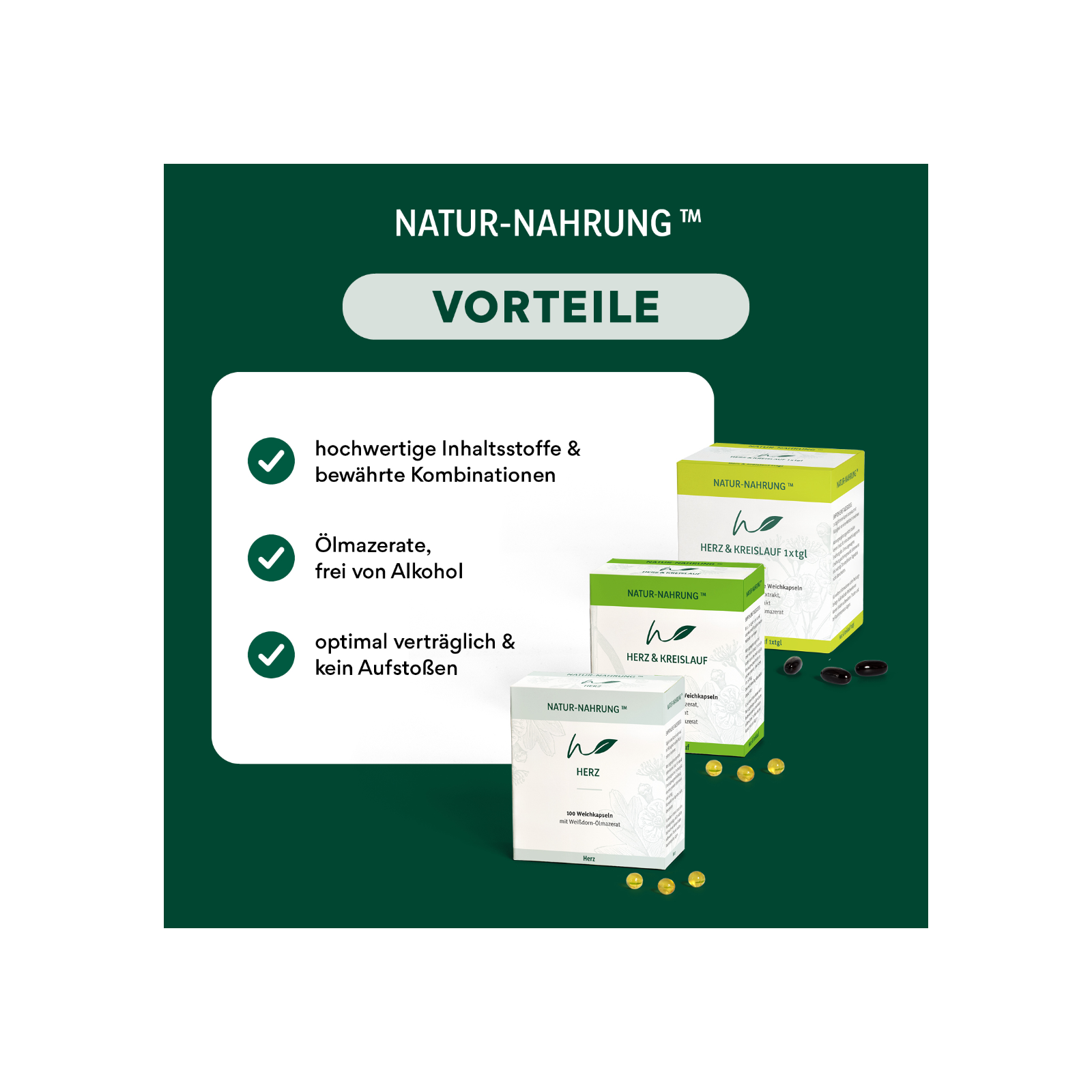 Natur-Nahrung Herz Vorteile
